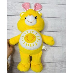 Care Bears Plush 21" Yellow FunShine Easter Bunny Ears